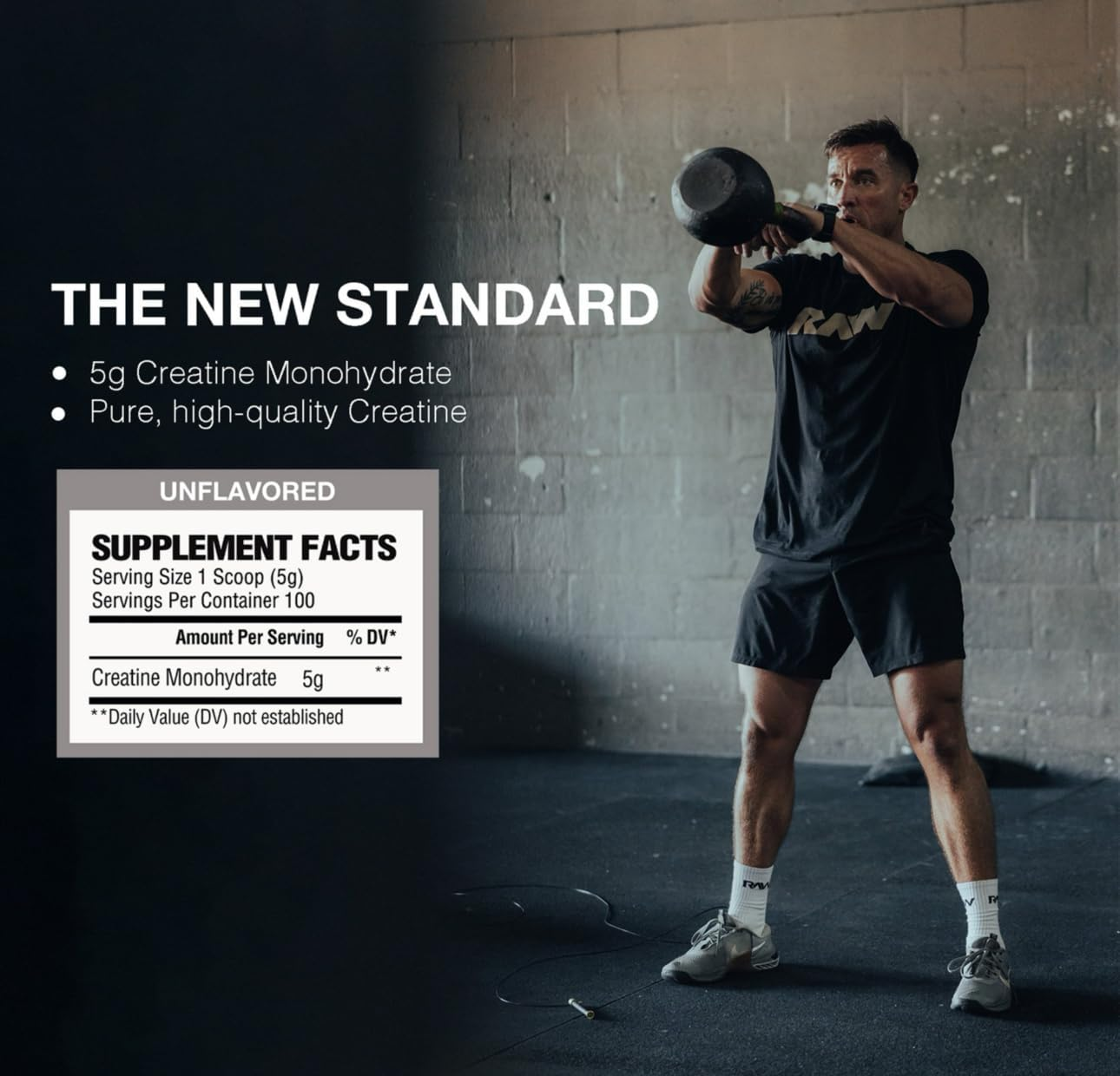 CREATINE MONOHYDRATE RAW 100SERVS