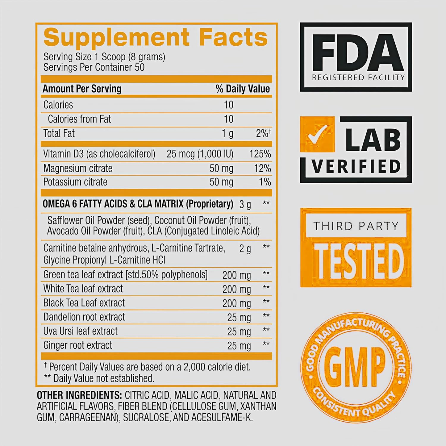 CLA+CARNITINE SHREDDED BPI SPORTS 50 SERVIDAS