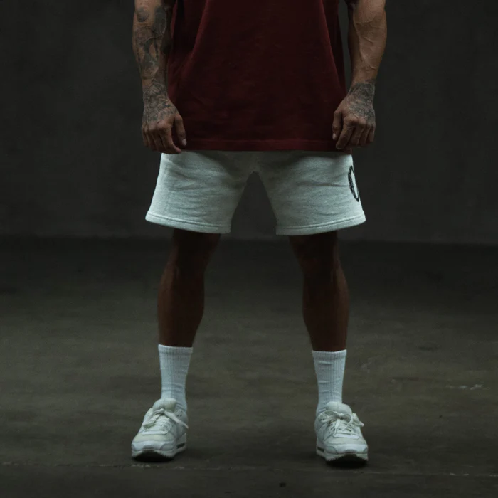 OLYMPIA SWEAT SHORT HEATHER GRAY