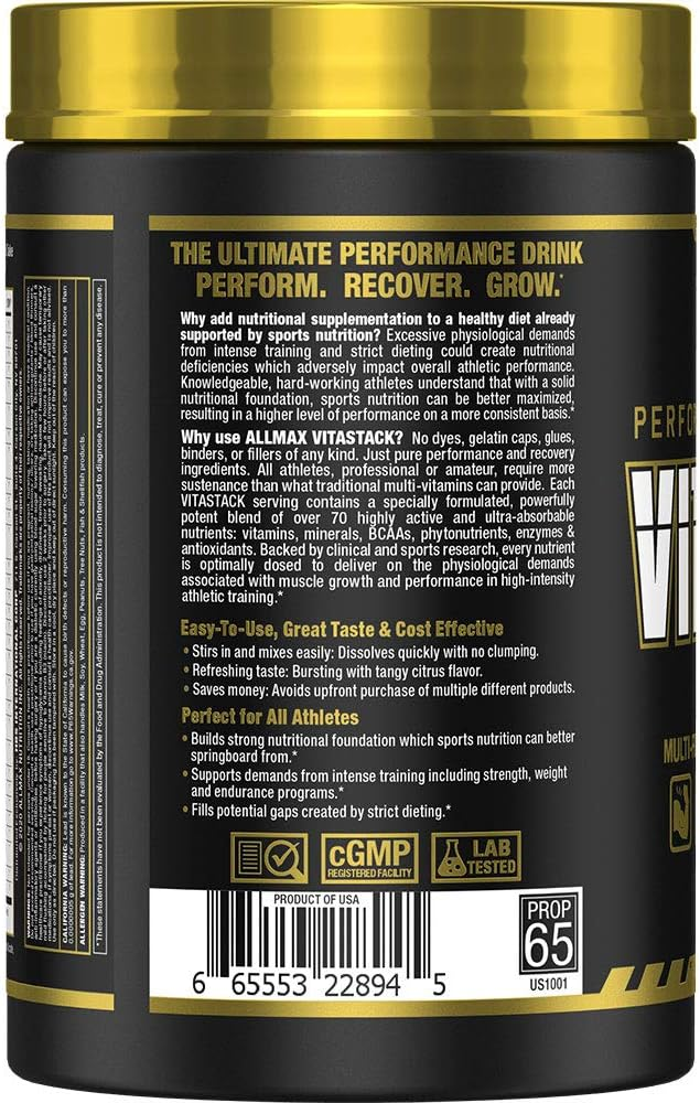 MULTIVITAMINICO VITASTACK DRINK MIX ALLMAX 30 SERVIDAS