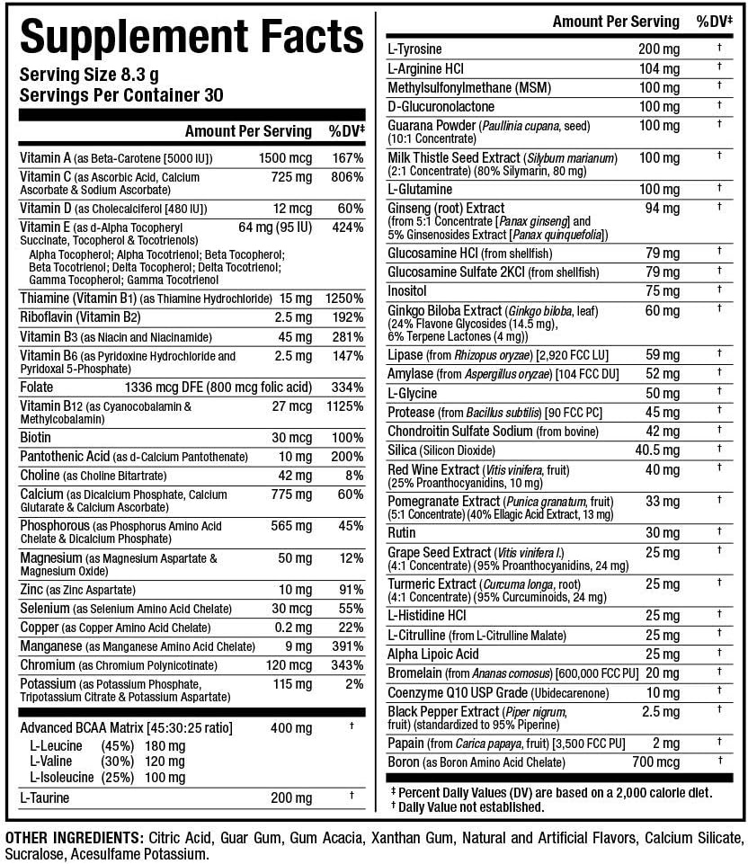 MULTIVITAMINICO VITASTACK DRINK MIX ALLMAX 30 SERVIDAS