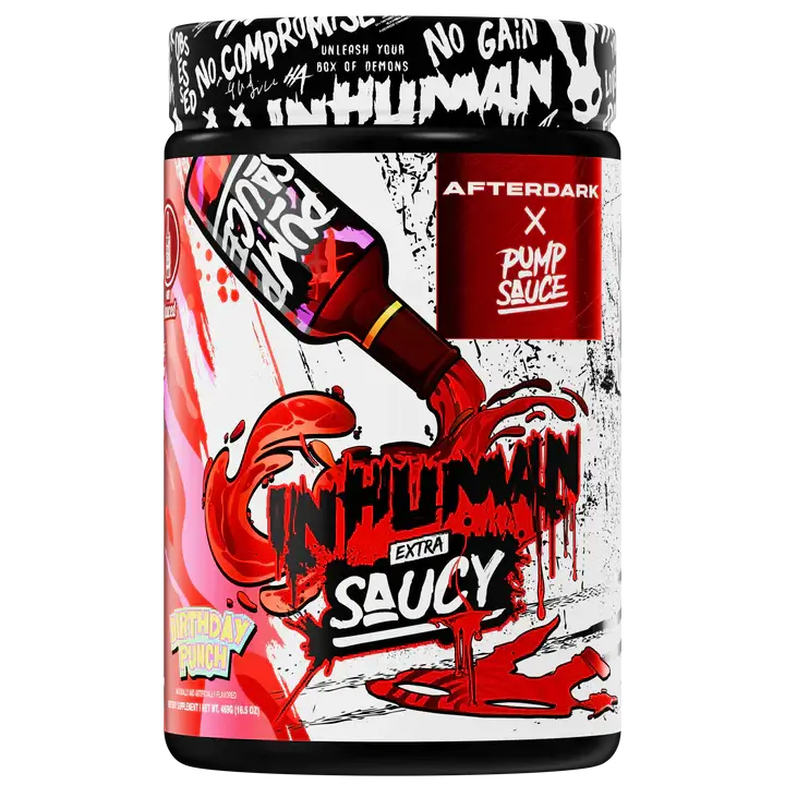 PRE ENTRENO INHUMAN EXTRA SAUCY AFTER DARK LABS 21 SERVICIOS 16.05OZ BOTE