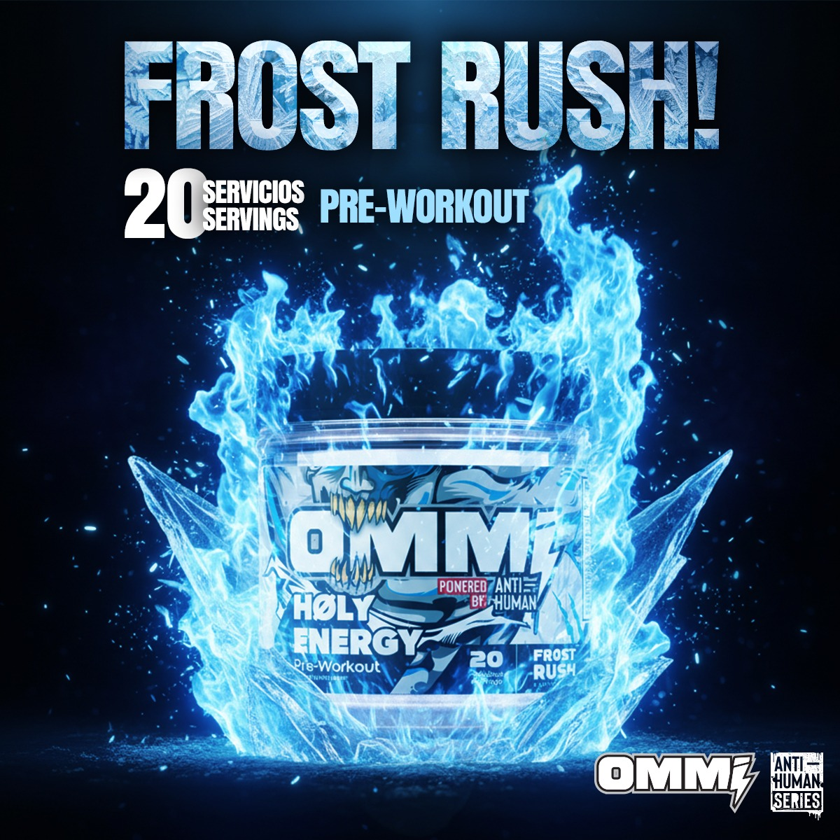 PRE-WORKOUT HOLY ENERGY OMMI ANTI-HUMAN 20 SERVICIOS