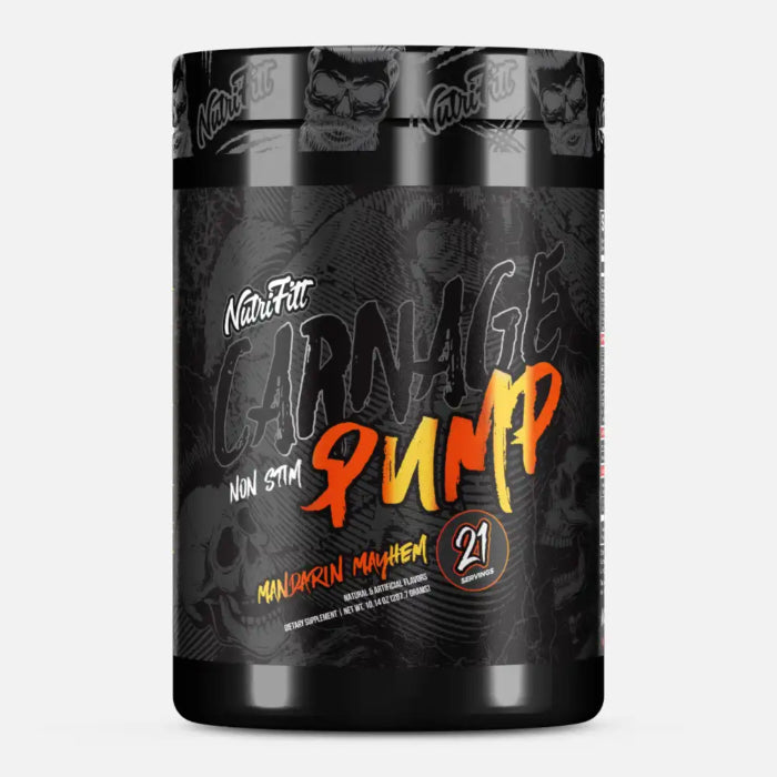 PREWORKOUT CARNAGE PUMP NON STIM NUTRIFITT 21 SERVIDAS 11.82 ONZ