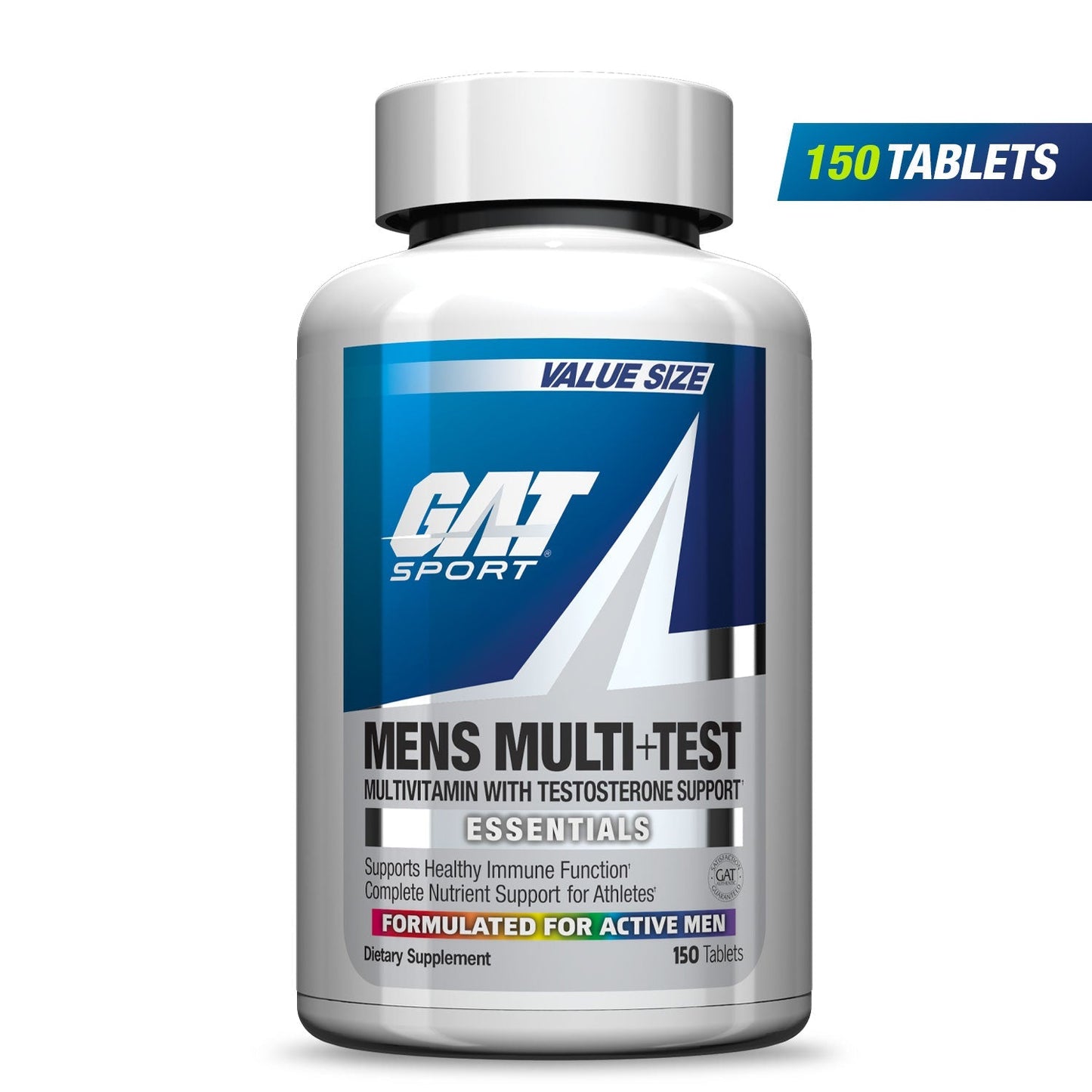 MENS MULTI+TES (Multivitamin with Testosterone Support) GAT SPORT 75 SERVICIOS/150 TABLETAS
