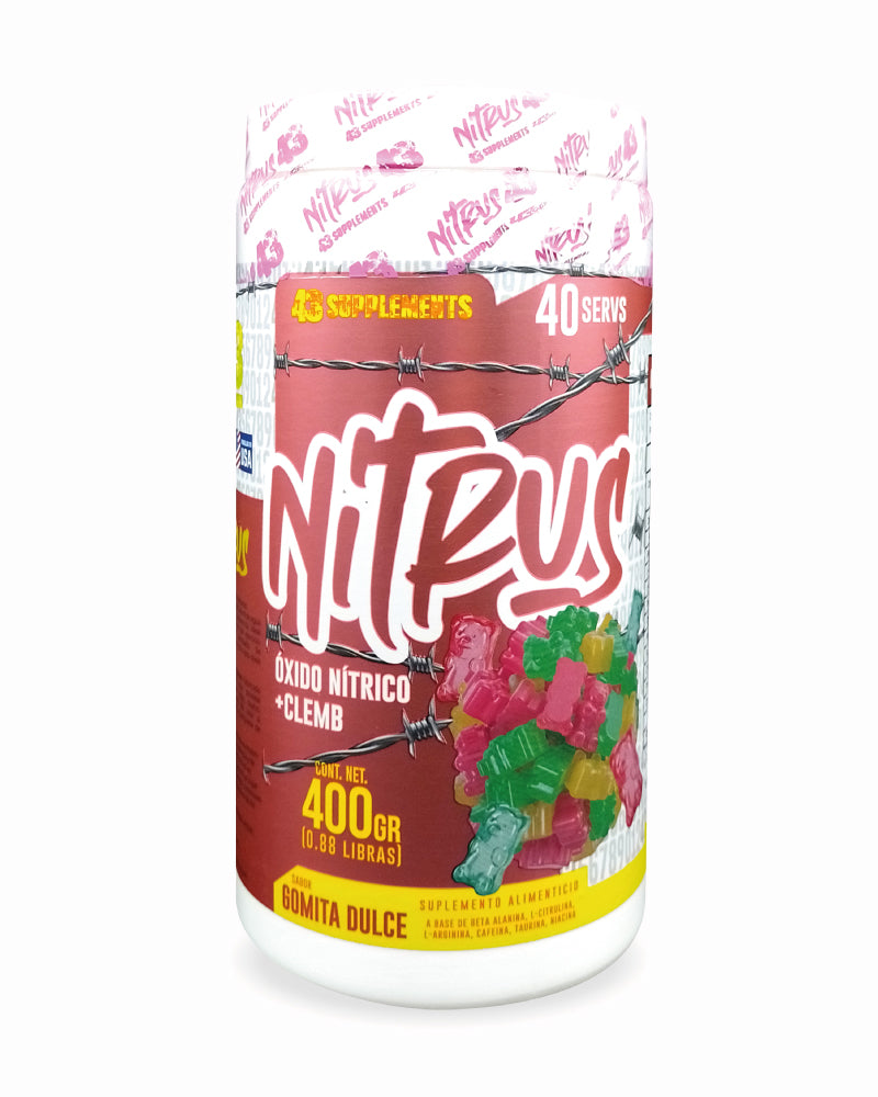 NITRUS + CLEMBU 43 SUPPLEMENTS 40 SERVIDAS 400GR. (0.88 LBRS.)