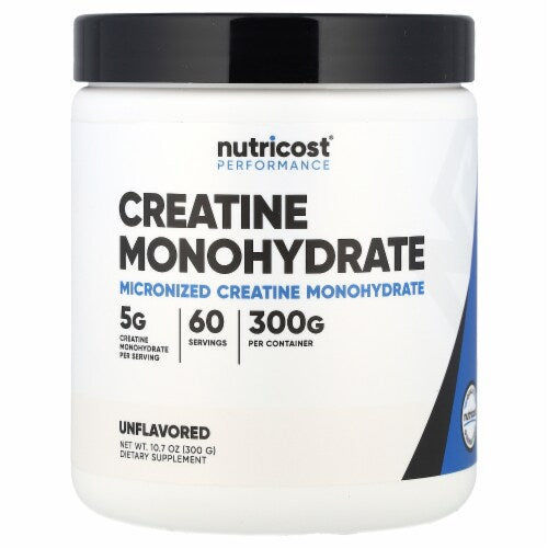 CREATINE MONOHYDRATE NUTRICOST PERFORMANCE 60SRV 300GRAMOS