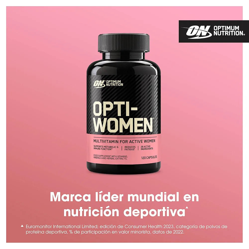 OPTI-WOMEN OPTIMUN NUTRITION MULTIVITAMINICO PARA MUJER 120 CAPSULAS