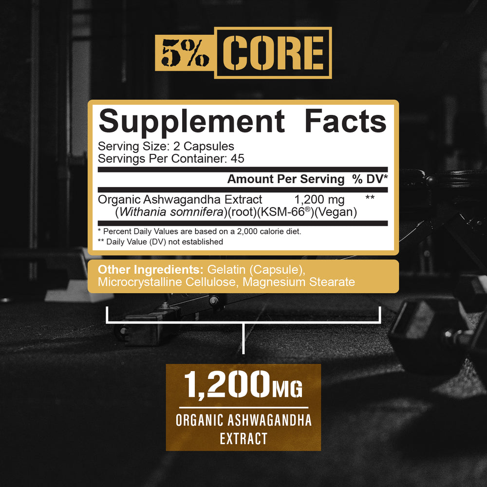ASHWAGANDHA KSM - 66 RICH PIANA5% CORE 90 CAPSULAS