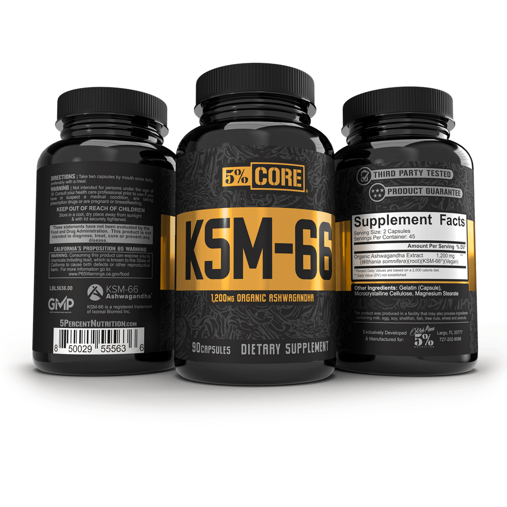 ASHWAGANDHA KSM - 66 RICH PIANA5% CORE 90 CAPSULAS