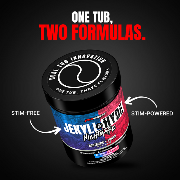 PRE-ENTRENO PROSUPPS JEKYLL & HYDE DUAL TUB (TRES SABORES EN UNO) 40 SERVICIOS