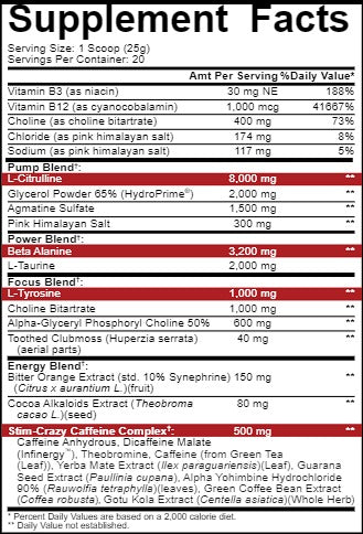 PRE-ENTRENO 51 50 GLADIATOR EDITION RICH PIANA 5% 20 SERVICIOS 1.1LB BOTE