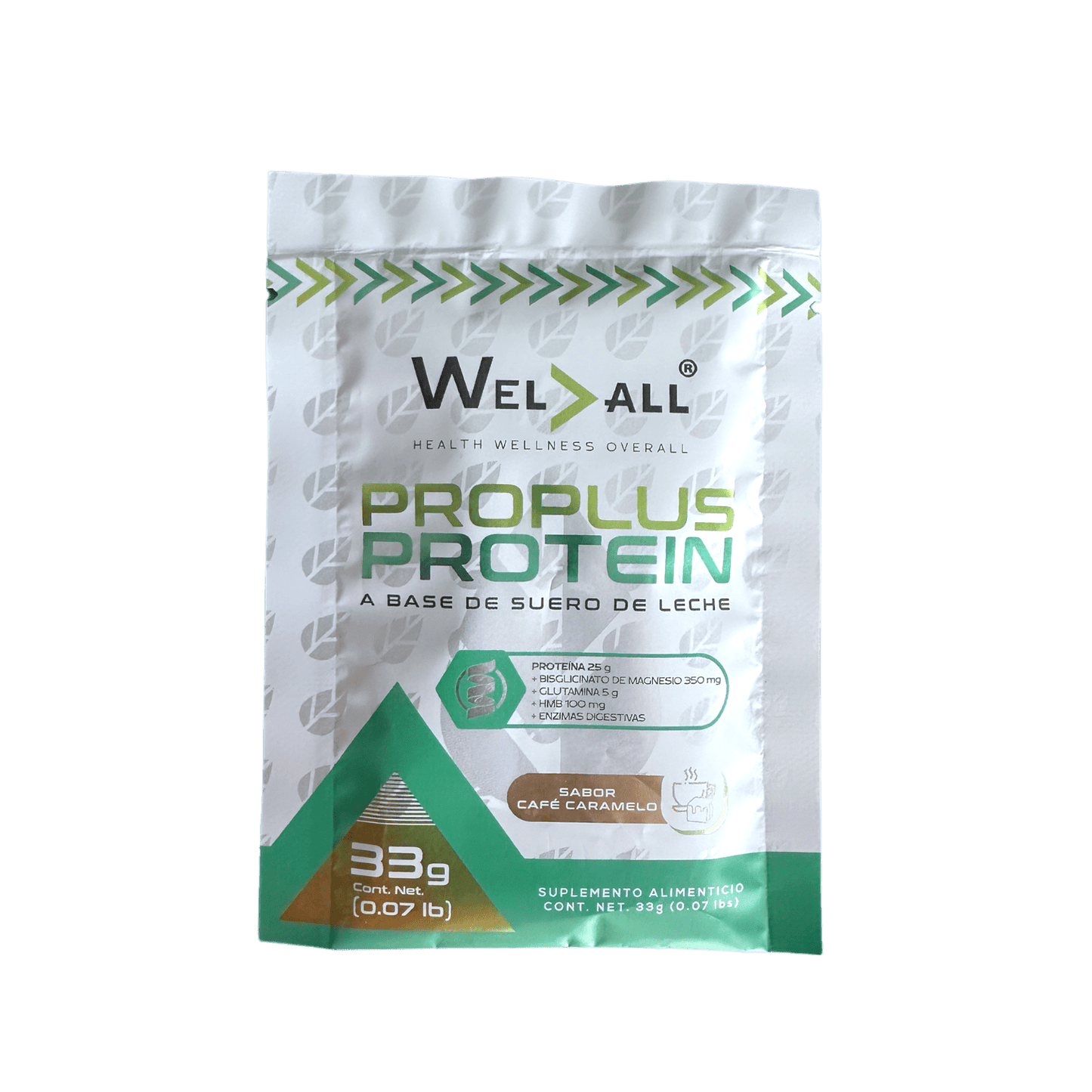 WHEY PROTEIN PROPLUS WEL ALL IN ENVELOPE 33G.