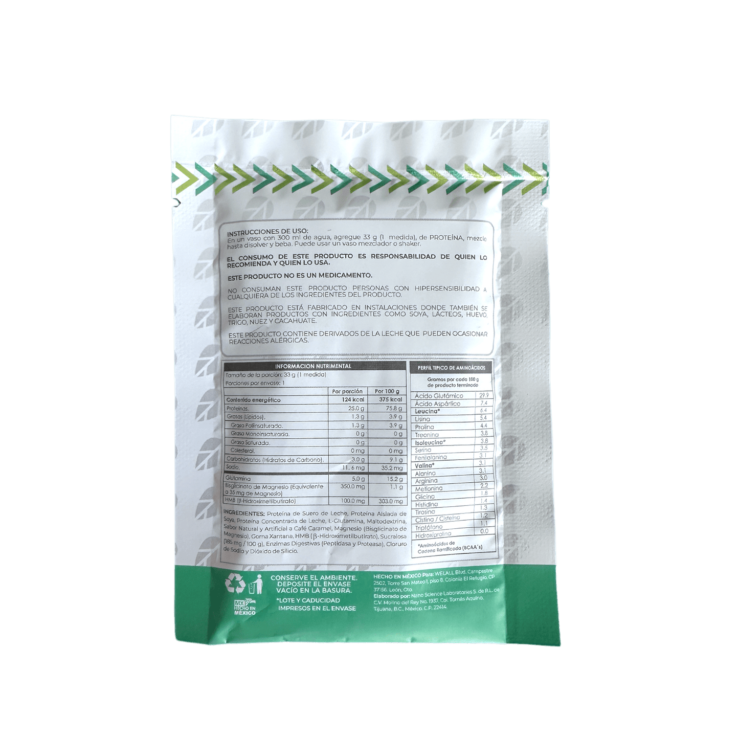 WHEY PROTEIN PROPLUS WEL ALL IN ENVELOPE 33G.