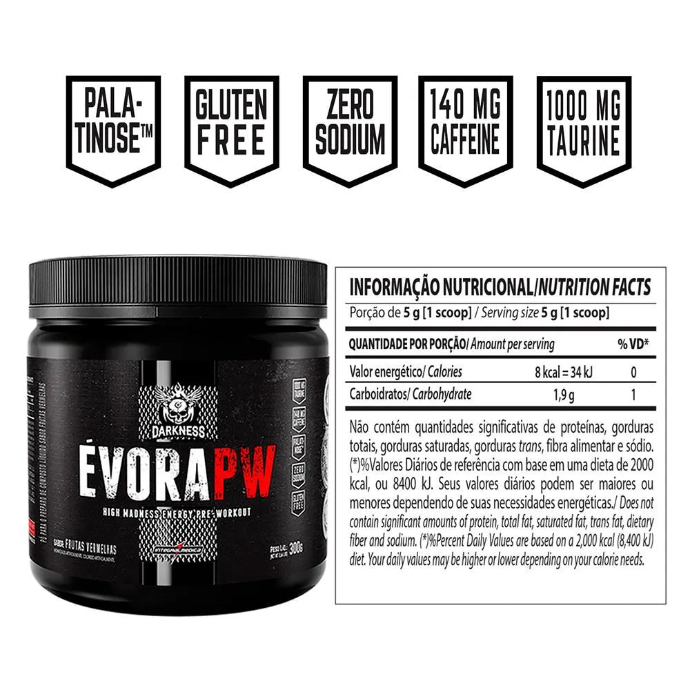 PRE-ENTRENO EVORA PW DARKNES 300g 60srv