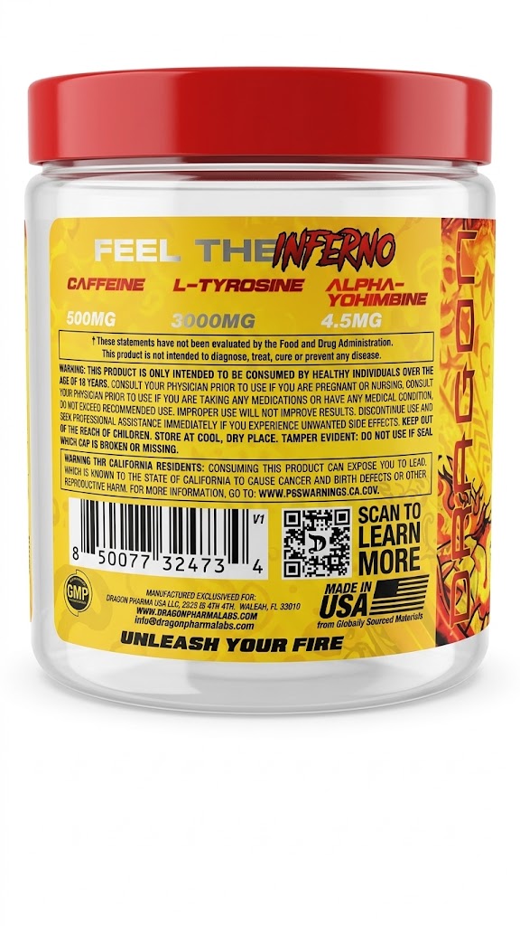 PRE ENTRENO VENOM INFERNO DRAGO PHARMA 20SERVICIOS