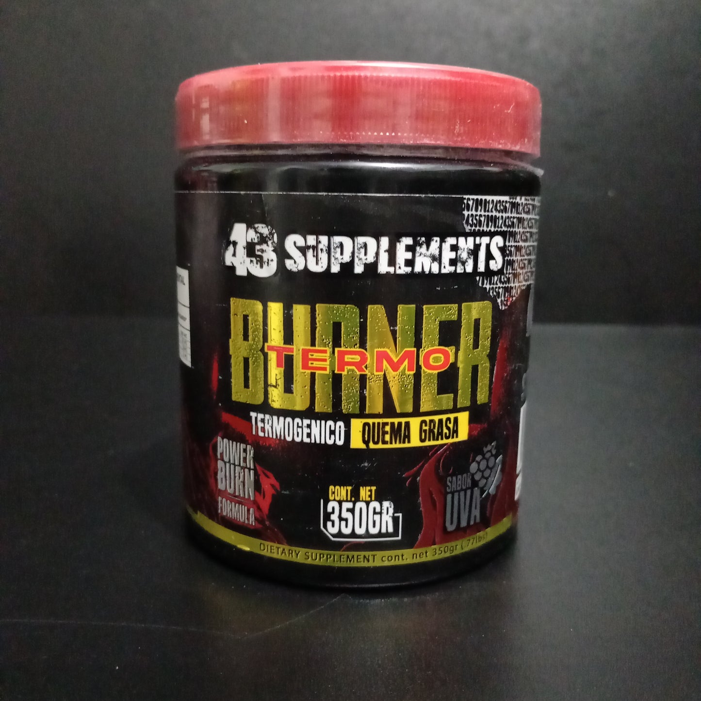TERMO BURNER TERMOGENICO 43 SUPPLEMENTS 50 SERVIDAS 350 GRS.