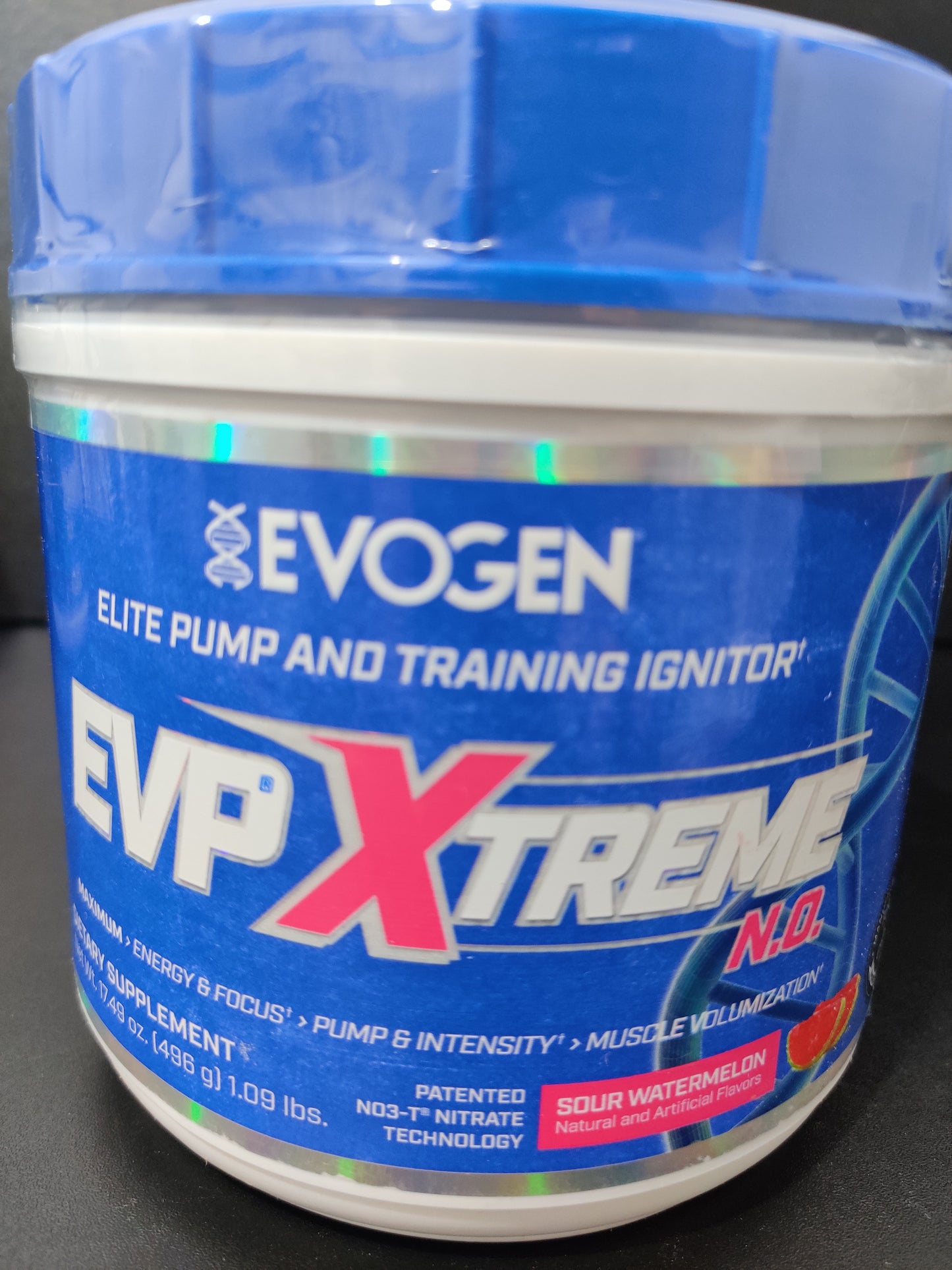 EVP XTREME NO (ELITE PUMP AND TRAINING IGNITOR) EVOGEN 40 SERVIDAS 17.49oz (1.09 lbs)