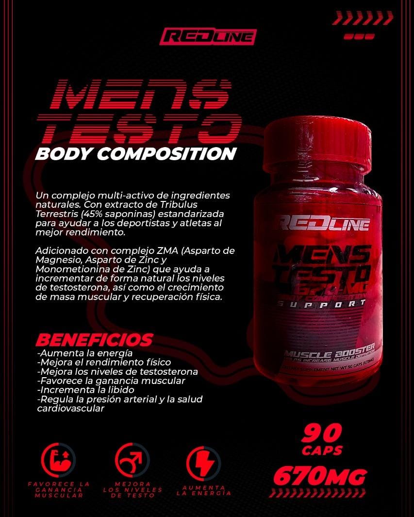 MENSTESTO SUPPORT REDLINE 90 CAPSULAS