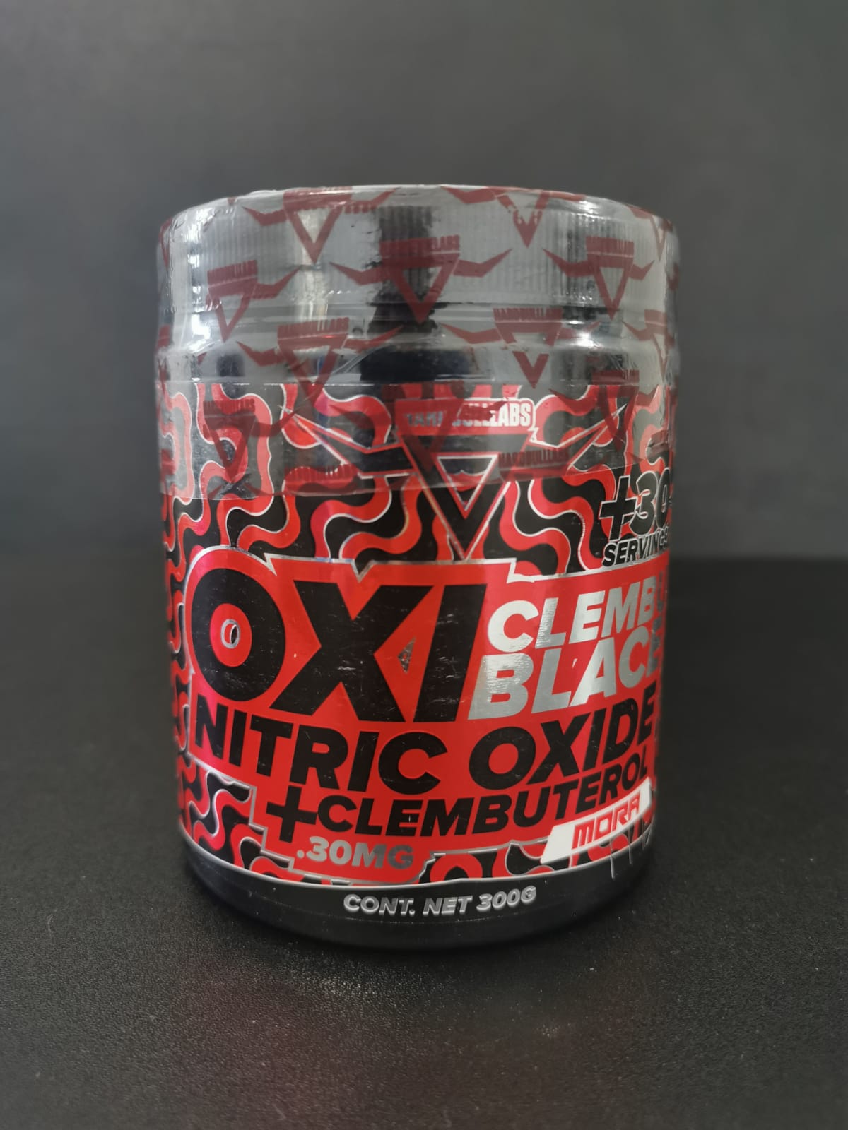 OXI CLEMBU BLACE / NITRIC OXIDE+CLEMBUTEROL HARD BULLLABS 30 SERVIDAS 300G.