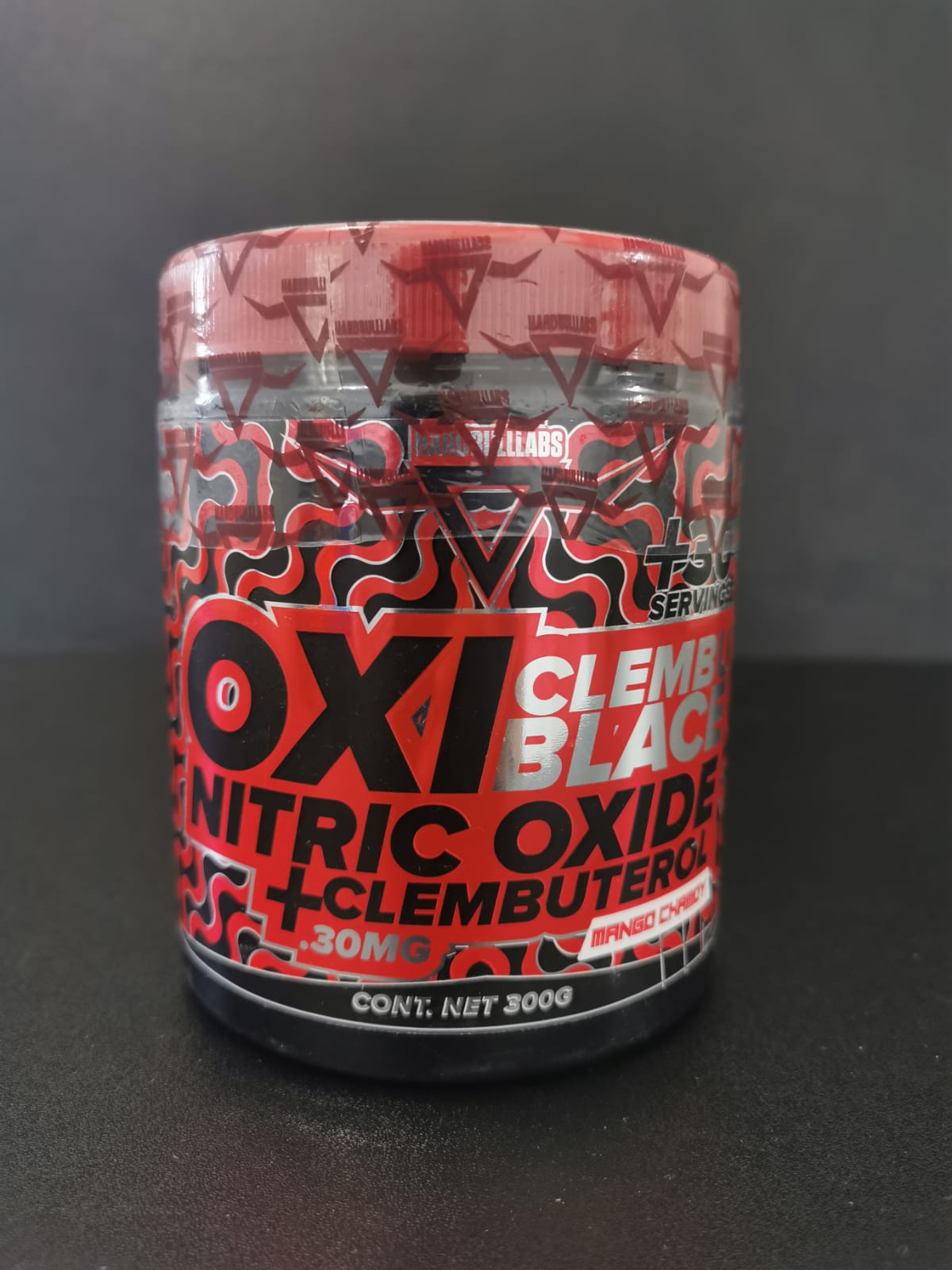 OXI CLEMBU BLACE / NITRIC OXIDE+CLEMBUTEROL HARD BULLLABS 30 SERVIDAS 300G.