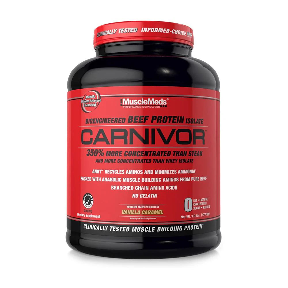CARNIVOR (BEEF PROTEIN ISOLATE) MUSCLEMEDS 4 LBS. (1.82 KGS) 56 SERVED