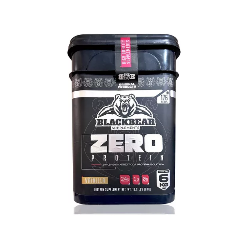 ZERO PROTEIN HYDROLIZED BLACKBEAR CUBETA 176 SERVIDAS 6KGS.