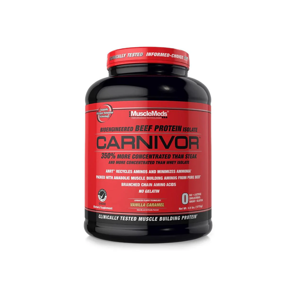CARNIVOR (BEEF PROTEIN ISOLATE) MUSCLEMEDS 4 LBS. (1.82 KGS) 56 SERVED