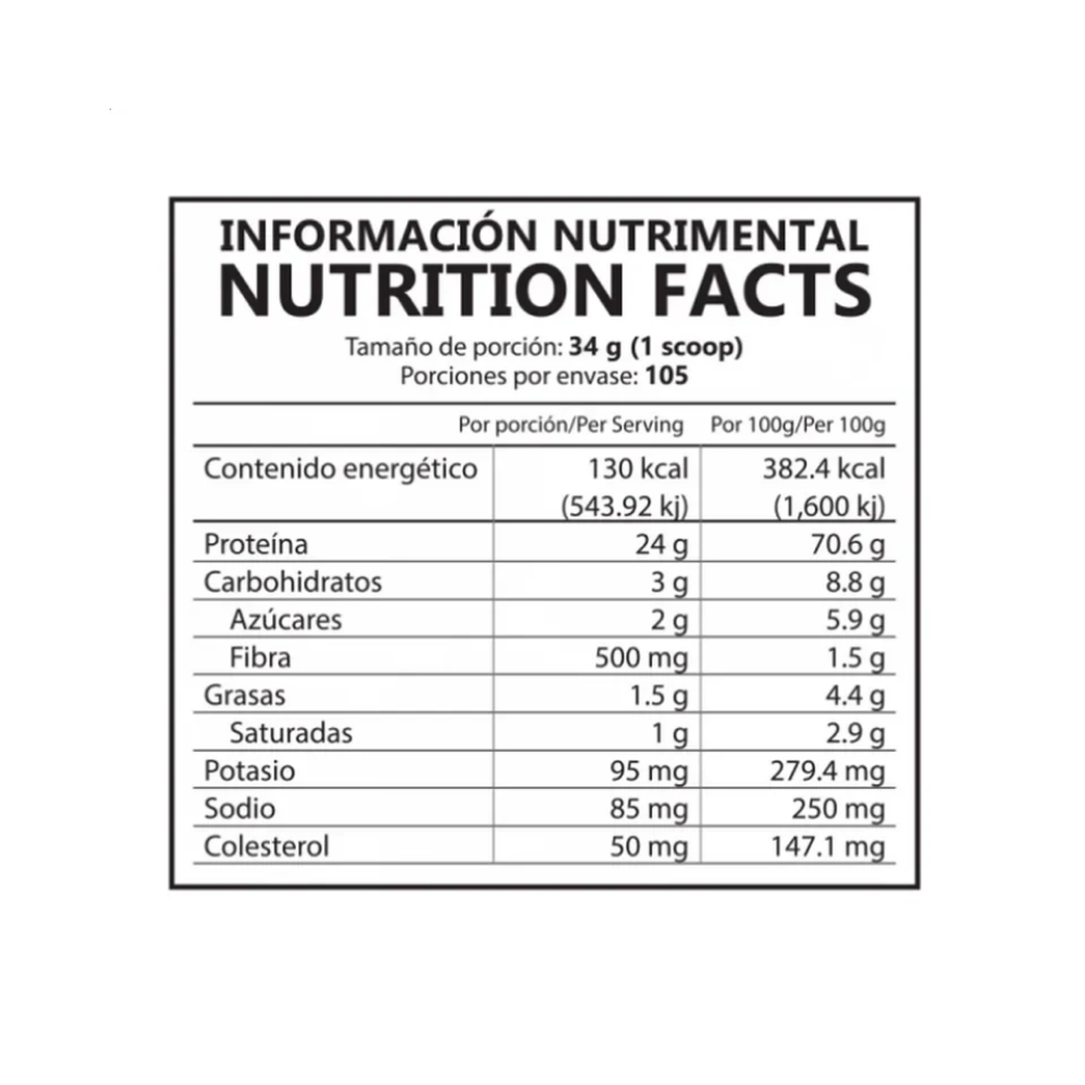 HYDROLIZED PROTEIN BISON BLACE REDLINE 105 SERVED 8LBS. (3,628 GRS.)