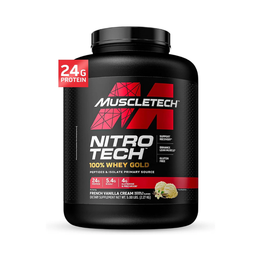 NITRO TECH 100% WHEY GOLD MUSCLETECH 60 SERVES 2.29 KG (5.03 LBS)