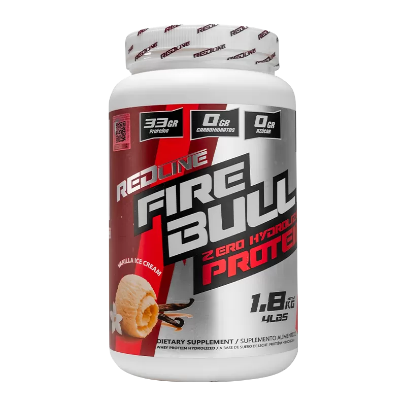 ZERO HYDROLIZED PROTEIN FIRE BULL REDLINE 47 SERVICES 1.8 KGS. (4LBS)