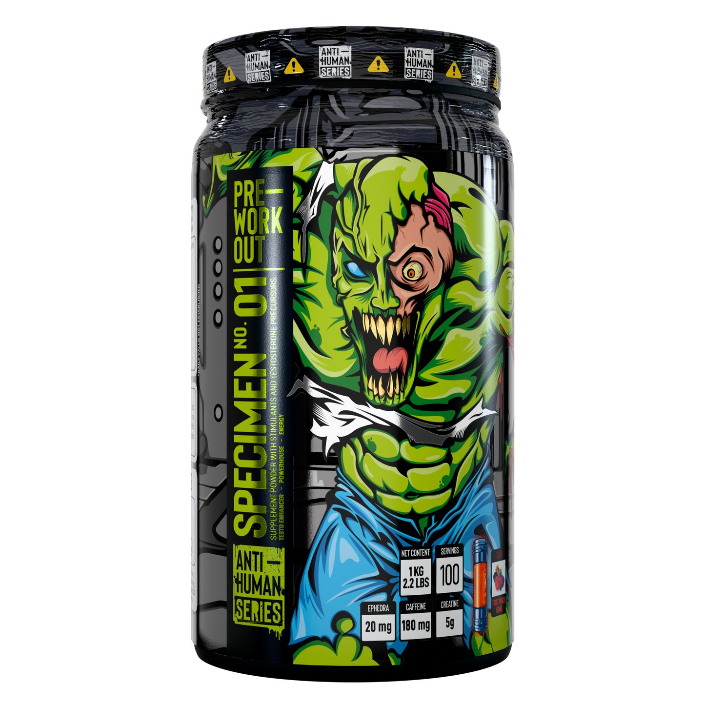PRE-WORKOUT SPECIMEN No. 01 ANTI-HUMAN **100 SERVICIOS**