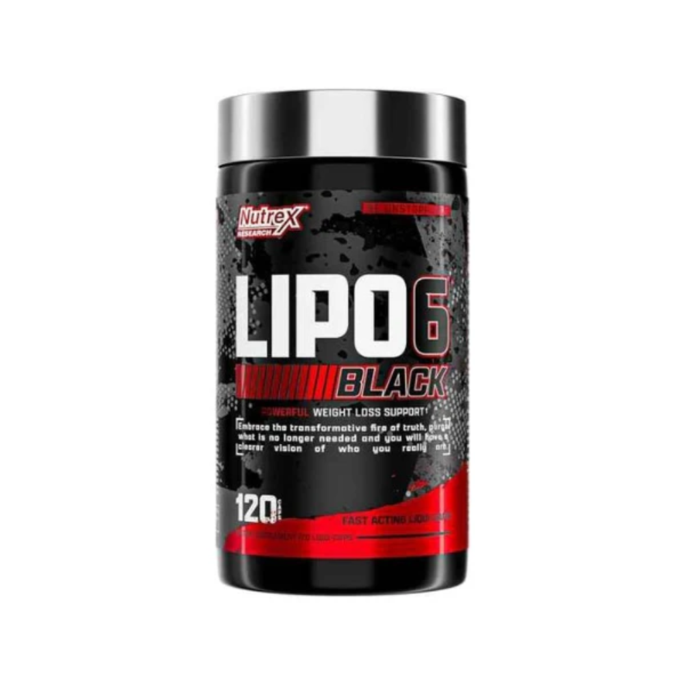 LIPO 6 BLACK EXTREME POTENCY "ROJO" NUTREX RESEARCH 120 CAPS