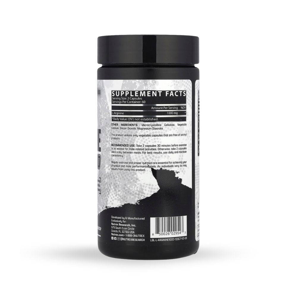 L-ARGININE NUTREX 120 CAPSULAS