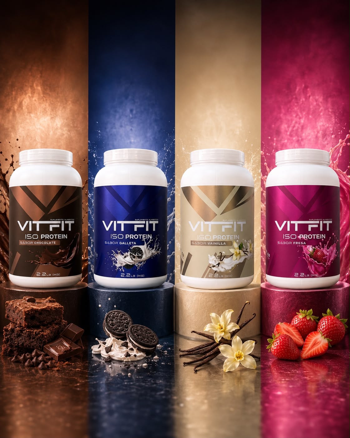 ISO PROTEIN VITFIT 2.2 LB 1KG 30 SERVICIOS