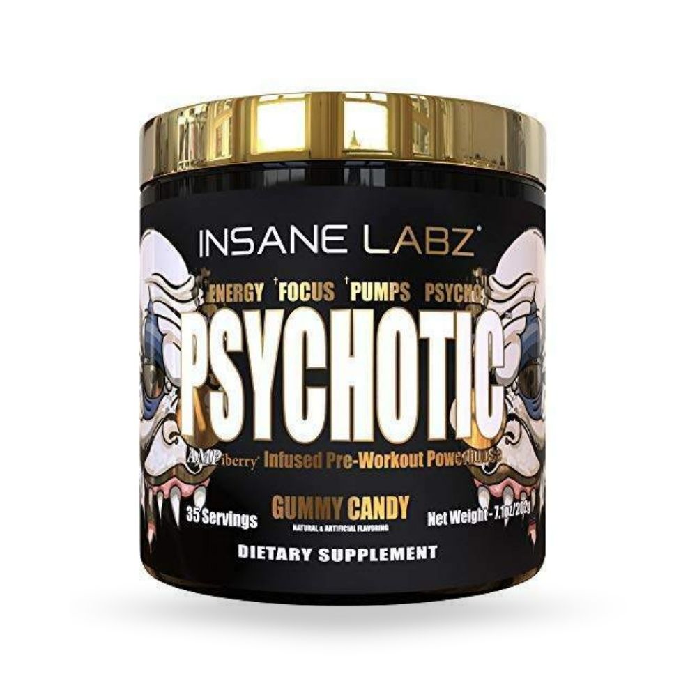PRE WORKOUT PSYCHOTIC "GOLD" INSANE LABZ 35 SERVIDAS 6.7 OZ. (196 G)