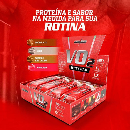 WHEY BAR V02 INTEGRAL MEDICA 12 UNIDADES 9G PROTEINA
