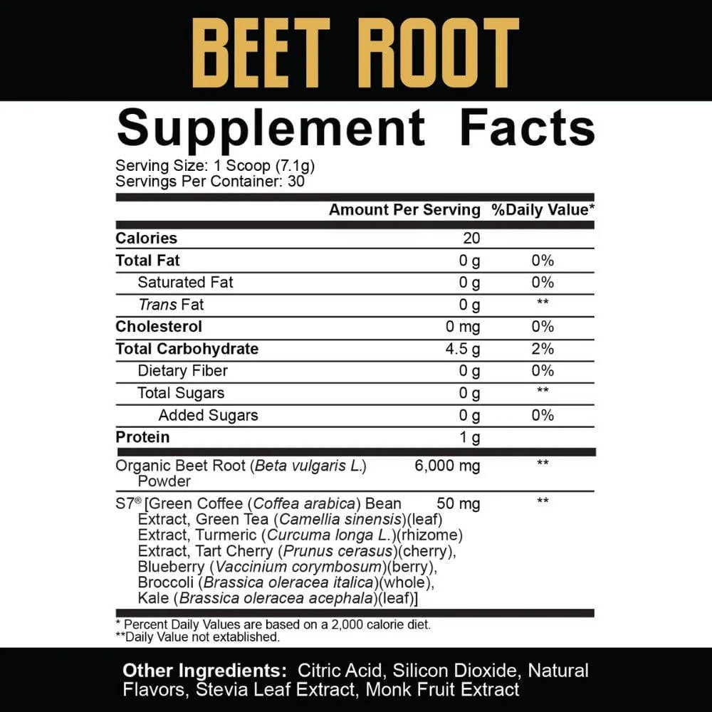 BEET ROOT 5% CORE 30 SERVINGS (BOMBEOS Y VASCULARIZACION)