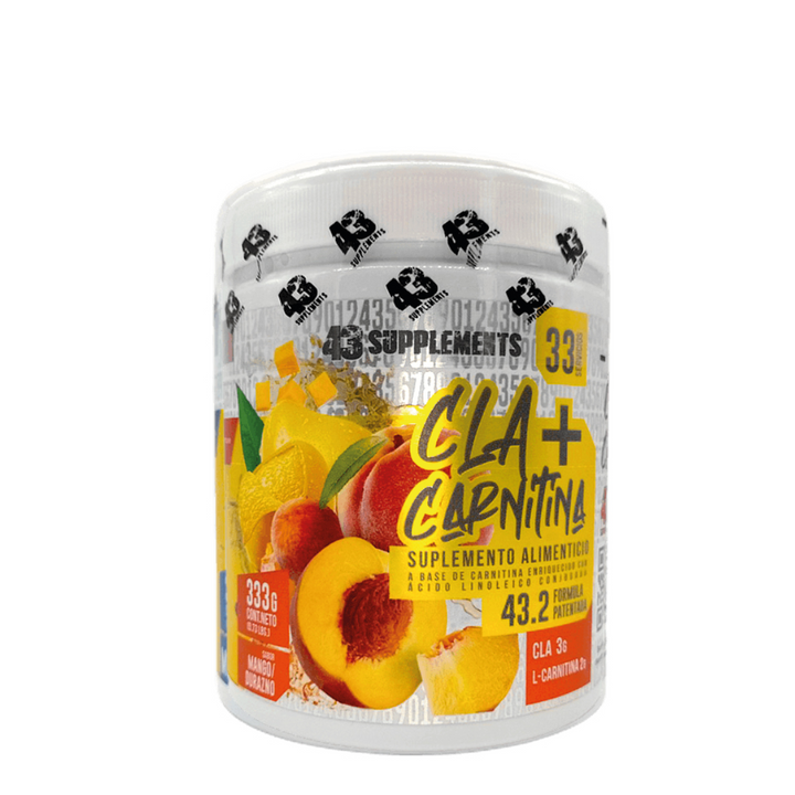 CLA +  CARNITINE 43 SUPPLEMENTS 33 SERVIDAS 333GRS.
