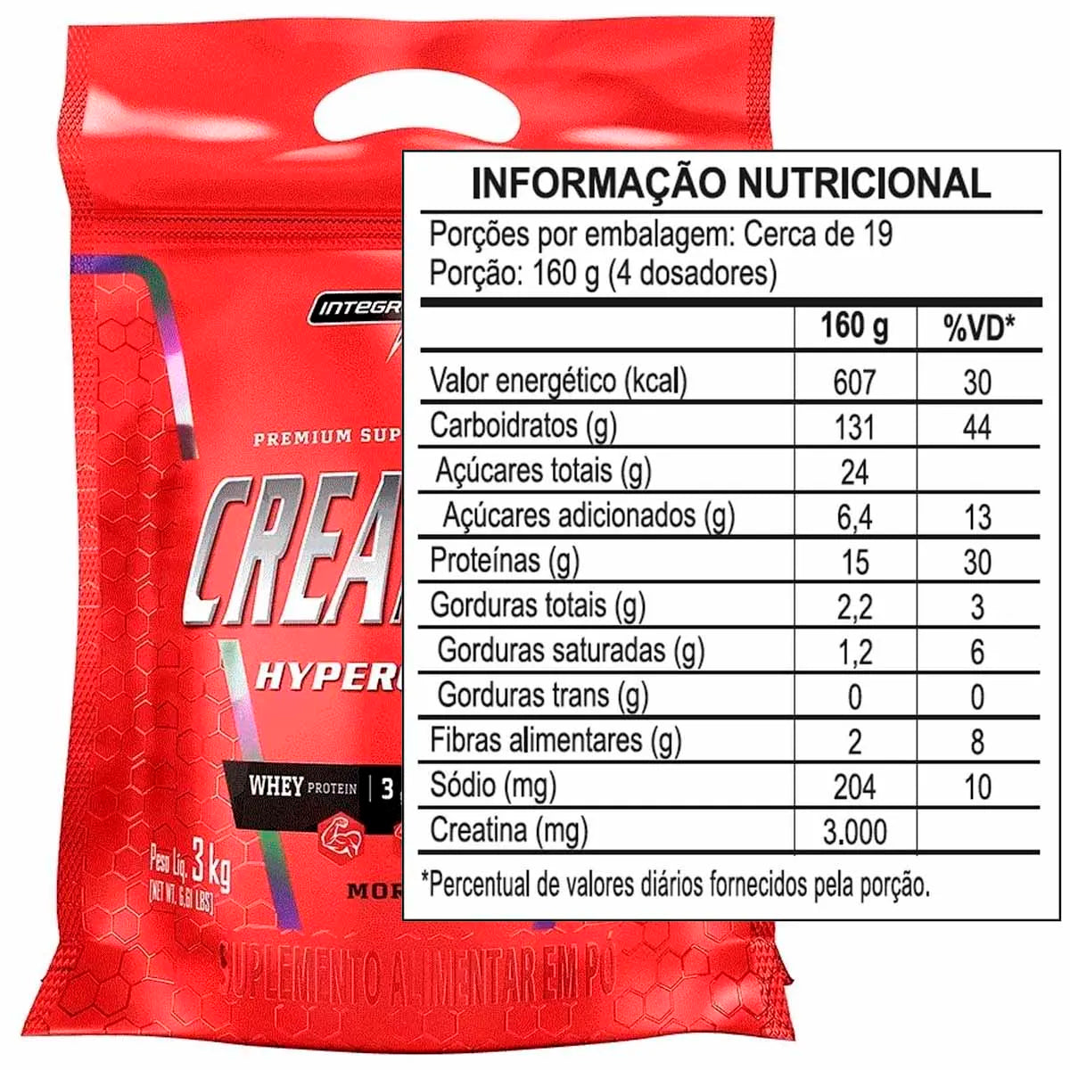 MASS GAINER CREA MASS INTEGRAL MEDICA 3KG