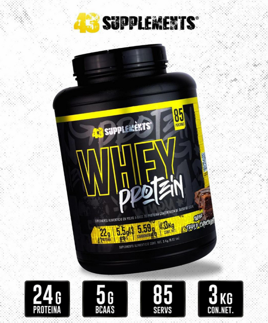 WHEY PROTEIN 43 SUPLEMENTS 85 SERVICIOS 3KG (6.61 LBS)