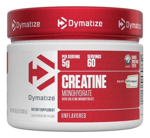 CREATINE MONOHYDRATE UNFLAVORED POWDER DYMATIZE 60 SERVICIOS CREAPURE