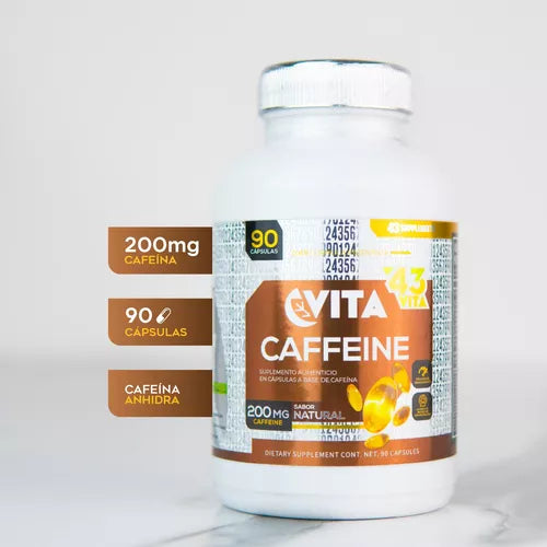 VITA CAFEINA 43 SUPPLEMENTS 200MG. 90 CAPSULAS