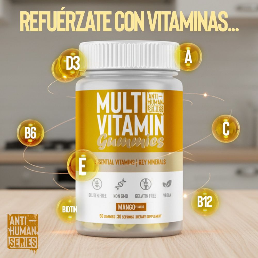 MULTIVITAMIN GUMMIES ANTI-HUMAN 60 GUMMIES BOTE