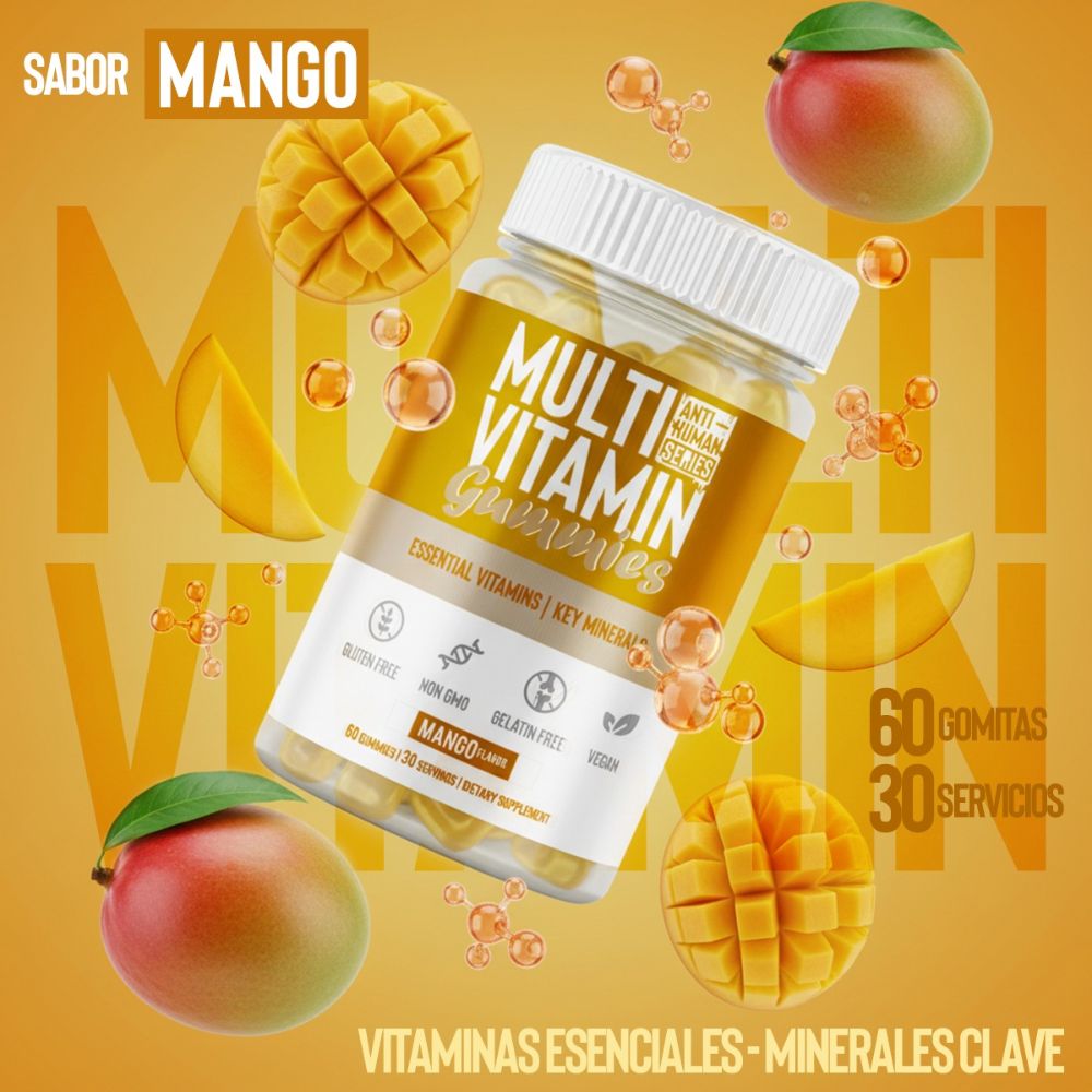 MULTIVITAMIN GUMMIES ANTI-HUMAN 60 GUMMIES BOTE