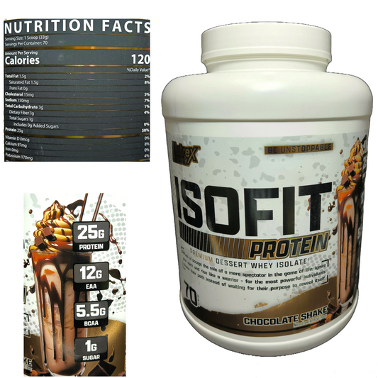 WHEY ISOLATE PROTEIN ISOFIT NUTREX RESEARCH 70 SERVIAS 5LBS.