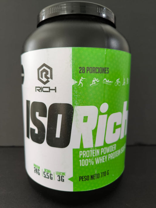 WHEY PROTEIN ISOLATE RICH NUTRITION & PERFORMANCE 28 SERVICIOS 770GRS.