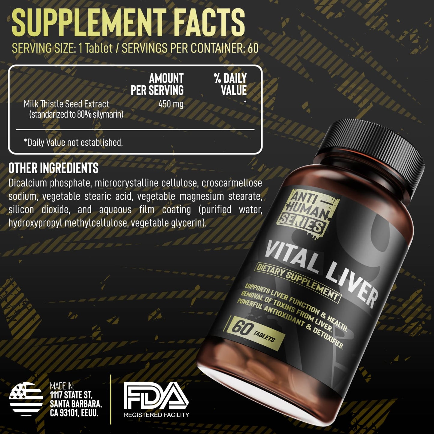 VITAL LIVER ELITE ANTI-HUMAN 60 CAPSULAS