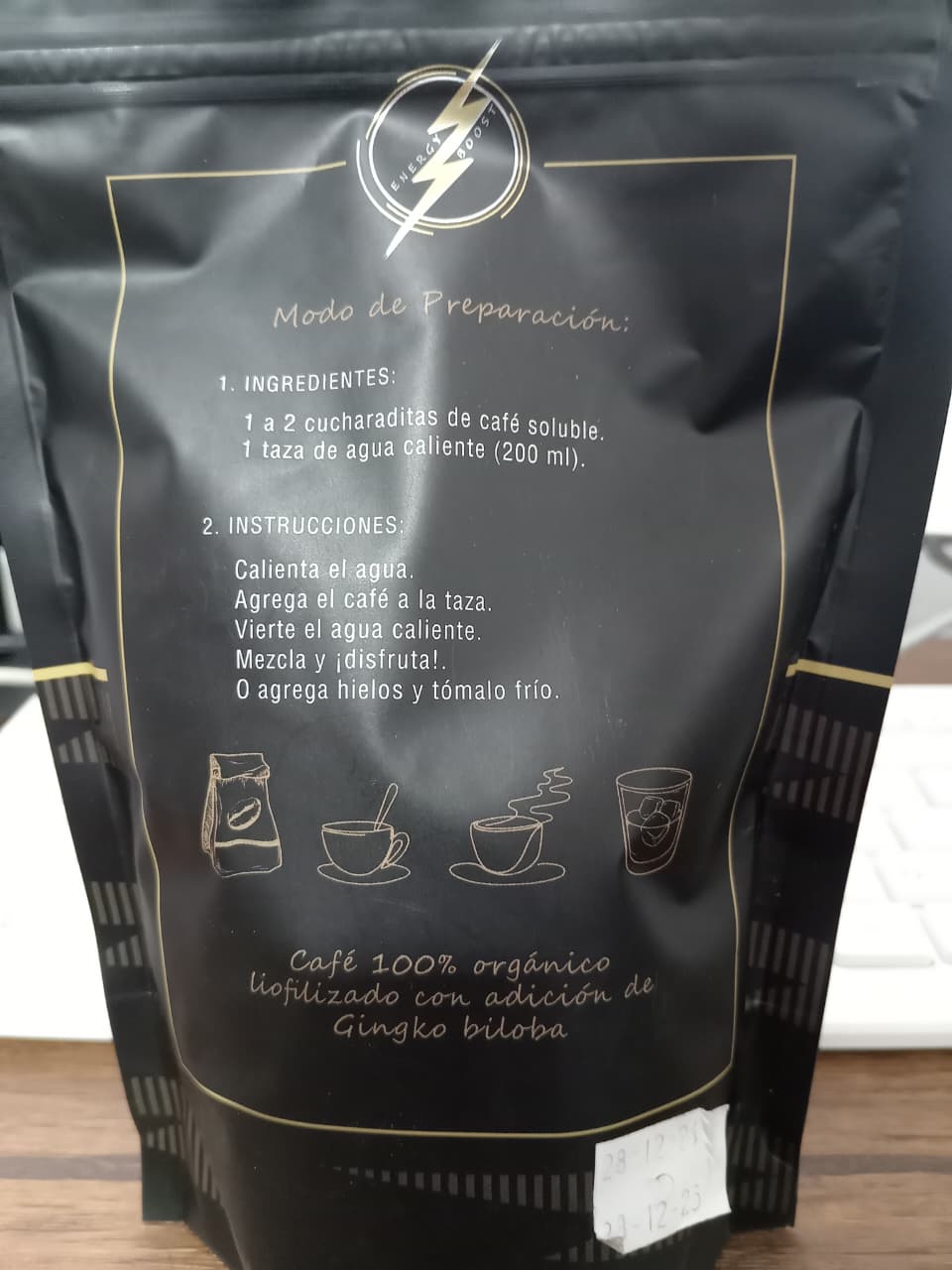 CAFÉ ORGANICO ENERGY BOOST