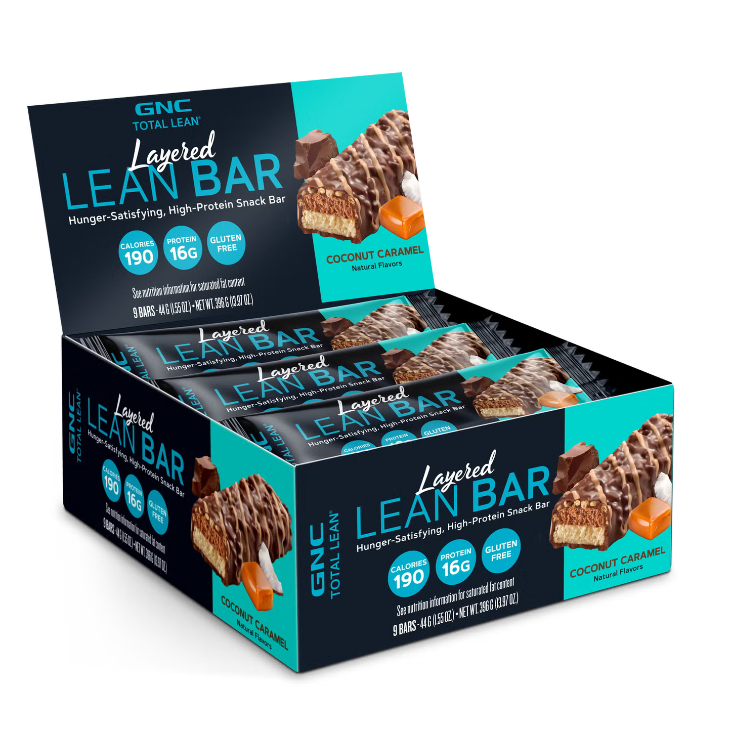LAYERED LEAN BAR GNC 9 BAR BOX